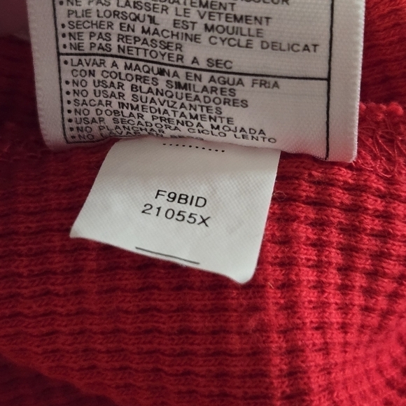 Nike Team Men's Retro 1990's Ohio State Buckeyes Thermal Henley Shirt Red Large - Picture 9 of 9